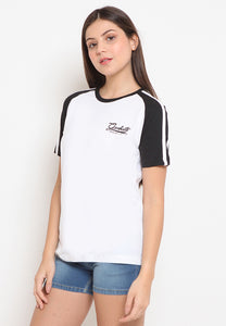 Raglan Stripe White