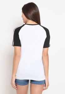 Raglan Stripe White