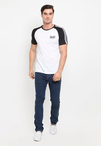 Raglan Stripe White